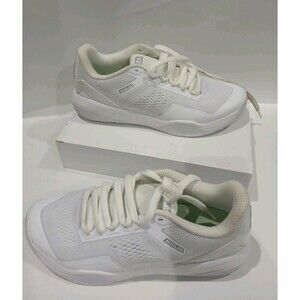 Moolah White Low Top Athletic Sneakers Women’s Size 9.5 Mesh Lace Up Shoes
